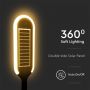 VT-945 5W LED SOLAR BOLLARD LIGHT 3000K WHITE+BLACK BODY
