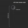 VT-948 8W LED SOLAR GARDEN LIGHT 4000K WHITE+BLACK BODY