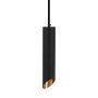 VT-975 1xGU10 HANGING PENDANT BLACK D:55x200MM