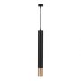 VT-977 1xGU10 HANGING PENDANT BLACK+GOLD D:60x500MM