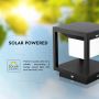 VT-11022 LED SOLAR PILLAR LIGHT 3000K BLACK BODY