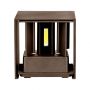 VT-759-12 11W WALL LAMP BRIDGELUX CHIP 3000K CORTEN SQUARE