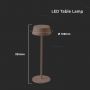 VT-7562 LED 2W TABLE LAMP 3000K CORTEN BODY IP54