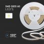 VT-2835 60 4W/M LED STRIP LIGHT 3000K 12V IP65 DOUBLE PCB 30M ROLL