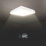 VT-7757 38W LED DESIGNER LIGHT 4000K WHITE SQ