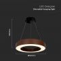 VT-7760 50W LED DESIGNER HANGING LIGHT TRIAC DIMMABLE 4000K CORTEN