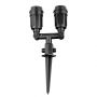 VT-729 E27 GARDEN SPIKE DOUBLE HEAD