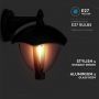 VT-731 E27 WALL LAMP-MATT BLACK-DOWN E27