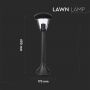 VT-736 E27 LAWN LAMP- BLACK