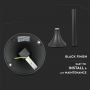 VT-736 E27 LAWN LAMP- BLACK