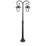 VT-738 PE27 POLE LAMP-BLACK (2 HEADS)