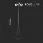 VT-740 E27 POLE LAMP-BLACK (3 HEADS)