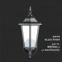 VT-749 E27 WALL LAMP -MATT BLACK(UP)