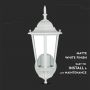 VT-749 E27 WALL LAMP -MATT WHITE(UP)