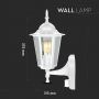 VT-751 E27 WALL LAMP WITH SENSOR-MATT WHITE