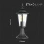 VT-753 E27 STANDLAMP- MATT BLACK