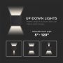 VT-759 6W Kinkiet kwadrat LED / CHIP BRIDGELUX / Barwa:3000K / Czarny