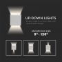 VT-759 6W LED UP-DOWN WALL LIGHT WITH BRIDGELUX CHIP 4000K WHITE-SQUARE