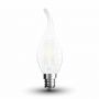 VT-1923 4W FROST FLAME CANDLE FILAMENT BULB WITH TWIST 6400K E14