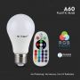 VT-2022 6W A60 RGB BULB (REMOTE CONTROL-DIMMABLE) 6400K E27