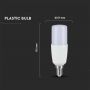 VT-2029 9W T37 PLASTIC BULB COLORCODEE:2700K E14