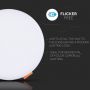 VT-619RD 18W Panel LED / Chip SAMSUNG / Barwa:3000K / Okragly