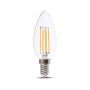 VT-2174 4W CANDLE FILAMENT BULB-CLEAR GLASS 2700K E14 BLISTER PACK