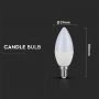 VT-2226 5.5W LED PLASTIC CANDLE BULB 6400K E14,CRI>95