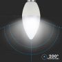 VT-2226 5.5W LED PLASTIC CANDLE BULB 6400K E14,CRI>95