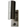 VT-7622 2 WAY GU10 WALL FITTING WITH PIR SENSOR,STAINLESS STEEL BODY - IP44