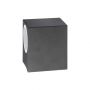 VT-7651 1 WAY GU10 WALL FITTING(ALUMINUM)SQUARE-BLACK, IP44