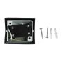 VT-7651 1 WAY GU10 WALL FITTING(ALUMINUM)SQUARE-BLACK, IP44