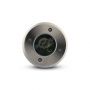 VT-7677 GU10 UNDERGROUND FITTING,STAINLESS STEEL BODY-BLACK IP65 (ROUND)