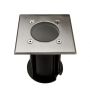 VT-7677 GU10 UNDERGROUND FITTING,STAINLESS STEEL BODY-BLACK IP65 (SQUARE)