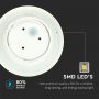 VT-741 6W  Kinkiet okagly LED / Podswietlenie tyl / CHIP BRIDGELUX / Barwa:3000K / Bialy
