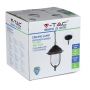 VT-850 E27 CEILING LAMP WITH CLEAR PC COVER-BLACK