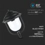 VT-850 E27 CEILING LAMP WITH CLEAR PC COVER-BLACK