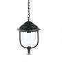 VT-850 E27 CEILING LAMP WITH CLEAR PC COVER-BLACK