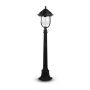 VT-851 E27 POLE LAMP WITH CLEAR COVER-BLACK