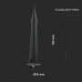 VT-854 Uchwyt wbijany SPIKE / Obudowa:Czarny / Wymiary:35 x 150