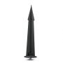 VT-854 Uchwyt wbijany SPIKE / Obudowa:Czarny / Wymiary:35 x 150