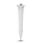 VT-855 FLOODLIGHT SPIKE -WHITE, D:60X H265