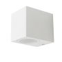 VT-7651 1 WAY GU10 WALL FITTING(ALUMINUM)SQUARE-WHITE BODY, IP44