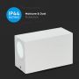 VT-7652 2 WAY GU10 WALL FITTING(UP-DOWN) SQUARE-WHITE BODY, IP44