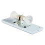 VT-7662 2 WAY GU10 WALL FITTING (SQUARE),STAINLESS STEEL BODY-WHITE BODY, IP44