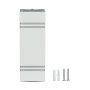 VT-7662 2 WAY GU10 WALL FITTING (SQUARE),STAINLESS STEEL BODY-WHITE BODY, IP44