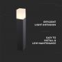 VT-7614 GU10 BOLLARD LAMP,ALUMINIUM BODY -BLACK IP54