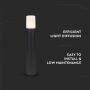 VT-7617 GU10 BOLLARD LAMP,ALUMINIUM BODY -BLACK IP54