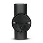 VT-7622 GU10 2 WAY WALL FITTING,STAINLESS STEEL BODY, IP44 (MATT BLACK)