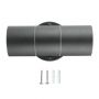 VT-7622 GU10 2 WAY WALL FITTING,STAINLESS STEEL BODY, IP44 (MATT BLACK)